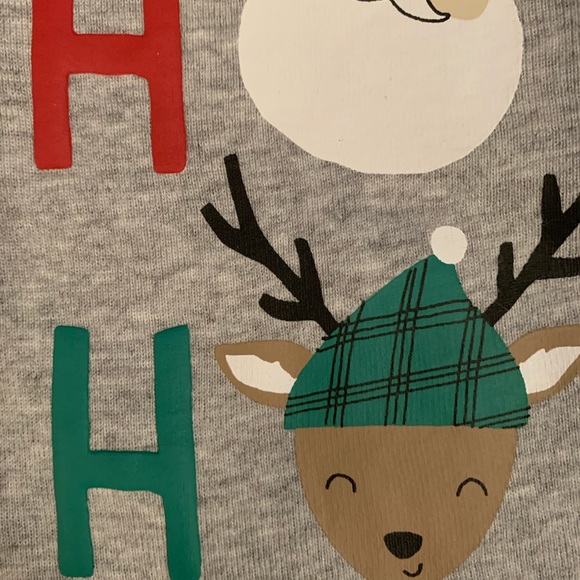 New Ho Ho Ho Carter’s Christmas Set Sz 3 mo - Picture 3 of 5